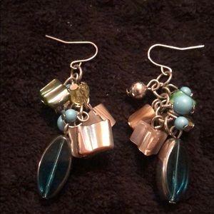 Blue tone earrings